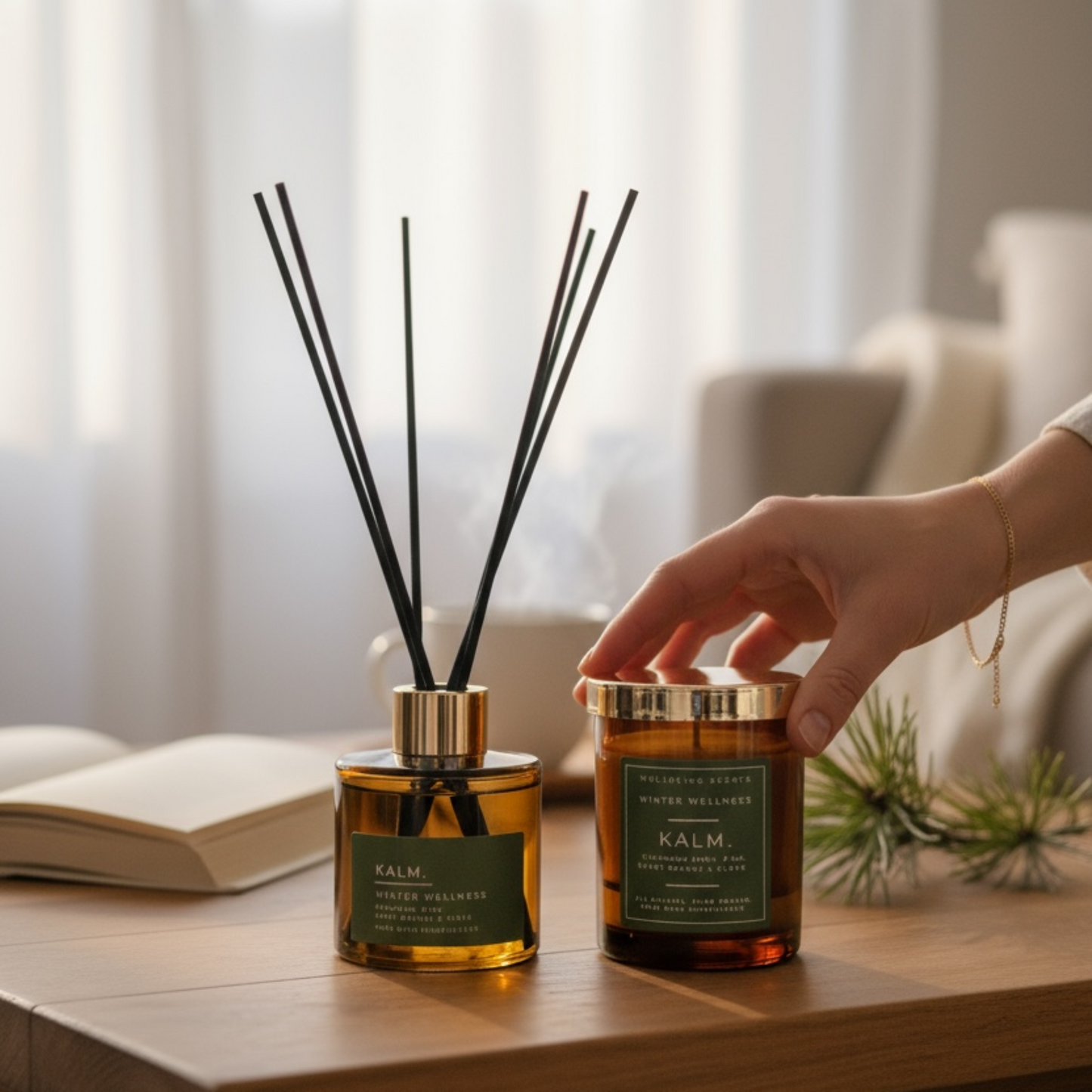 Winter Wellness Candle. Sweet Orange, Cinnamon Bark, Clove & Pine.