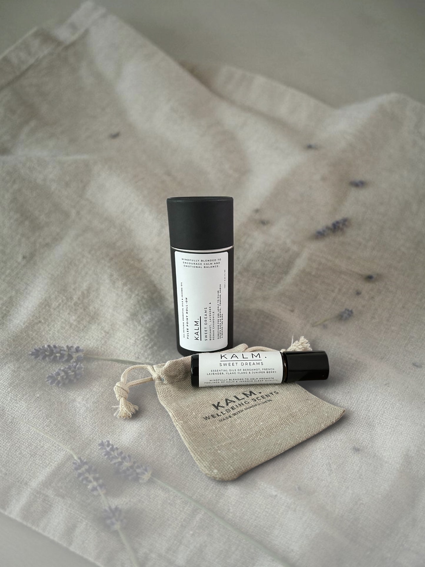 Sweet Dreams, Pulse Roll-on. Roman Chamomile, French Lavender & Bergamot. - KALM. Wellbeing Scents
