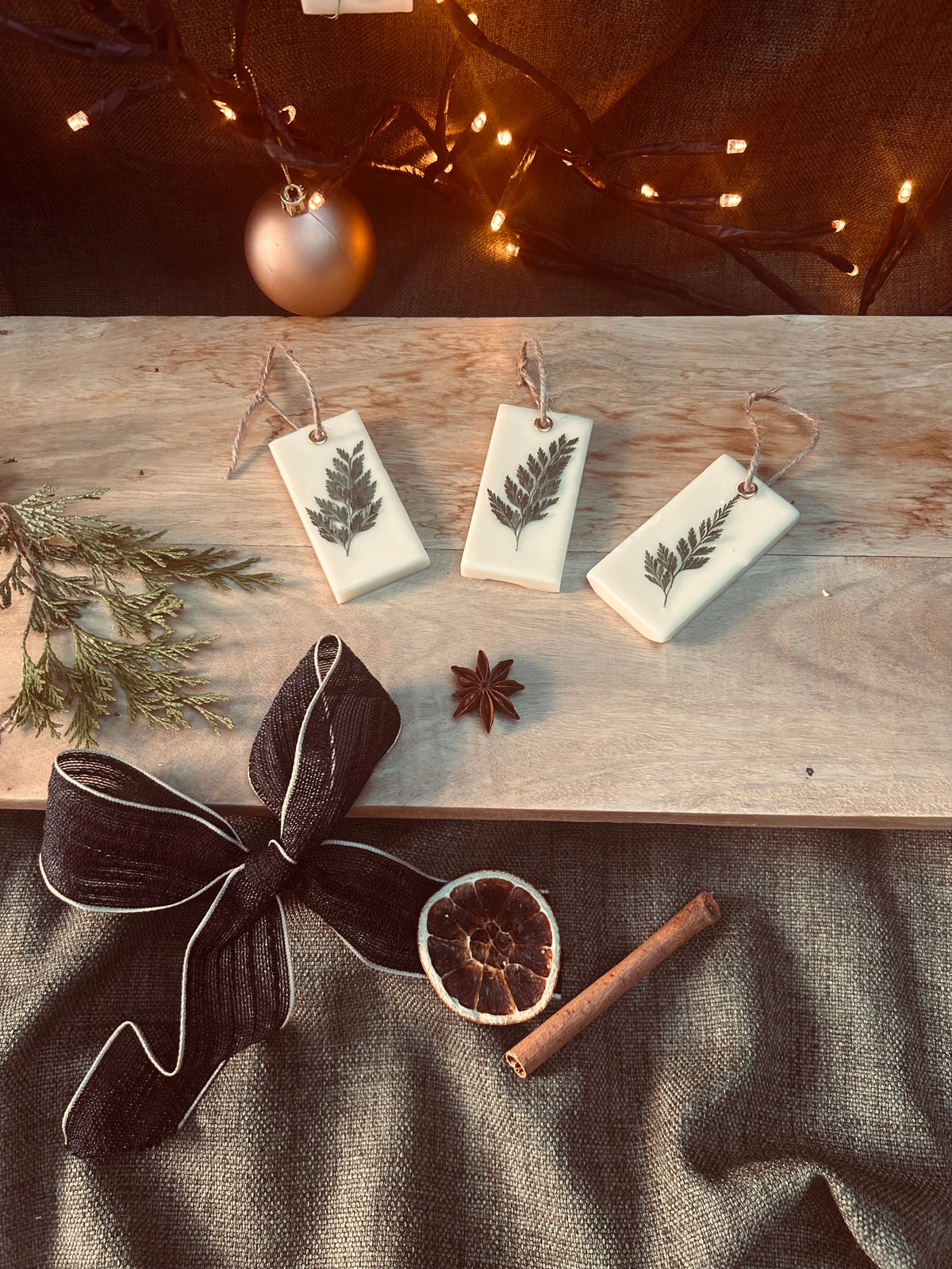 Botanical Hanging Wax Melts | Scented Christmas Decorations - KALM. Wellbeing Scents