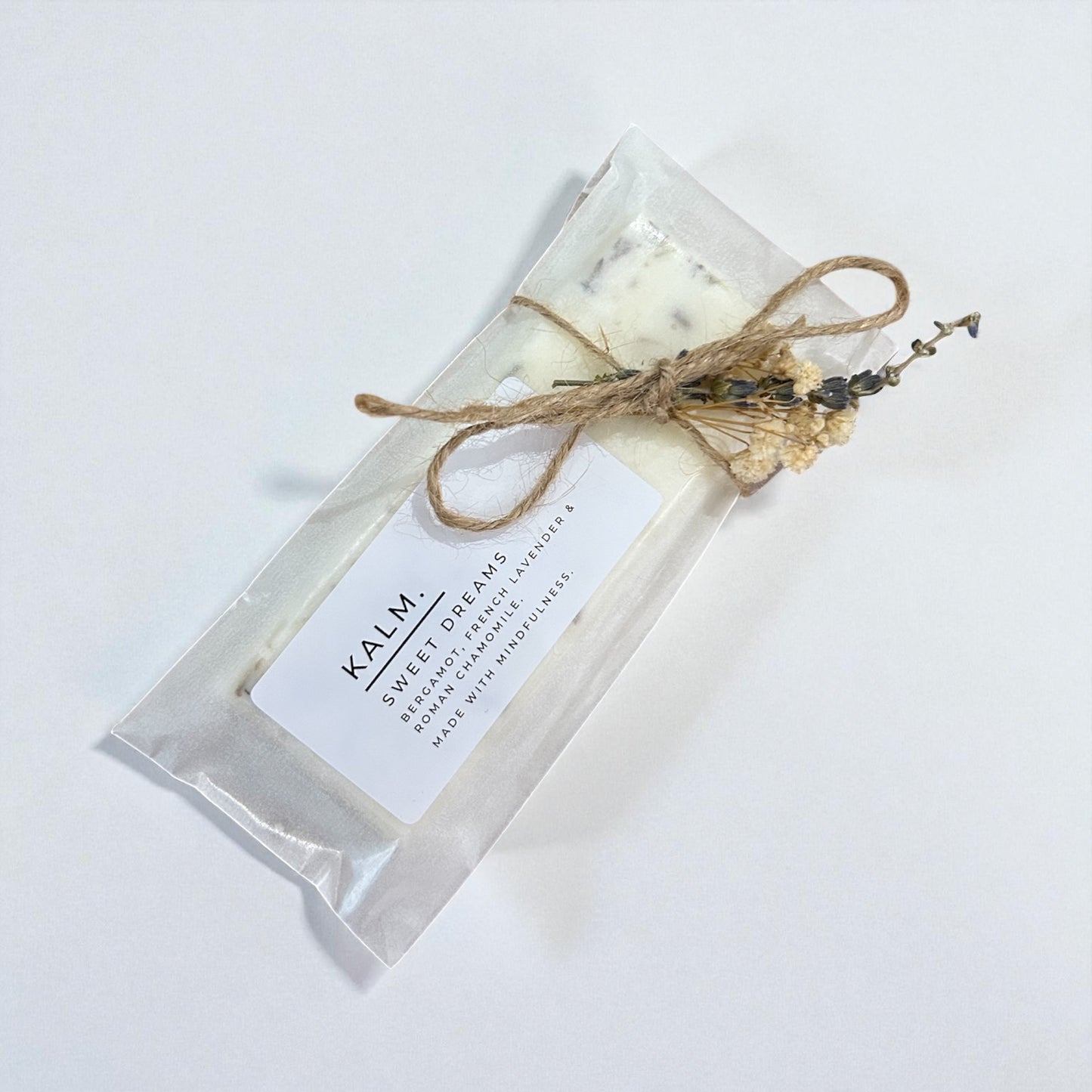 Sweet Dreams Botanical Wax Melt Snap Bar.