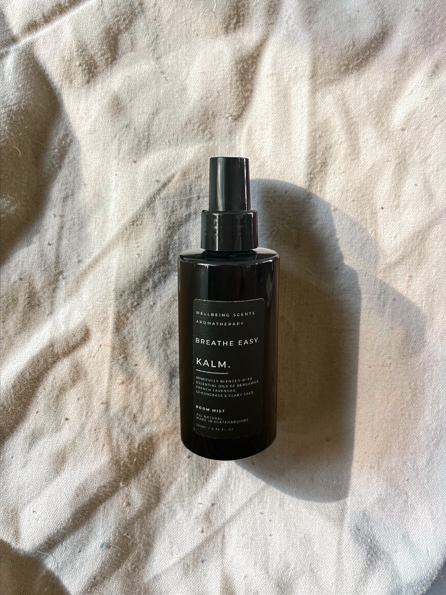 Breathe Easy Room Spray. Bergamot, French Lavender & Lemongrass. - KALM. Wellbeing Scents