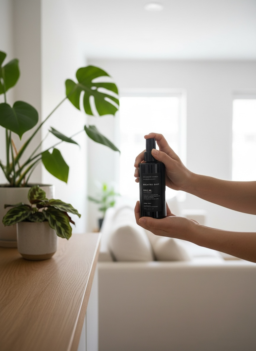 Breathe Easy Room Spray. Bergamot, French Lavender & Lemongrass. - KALM. Wellbeing Scents